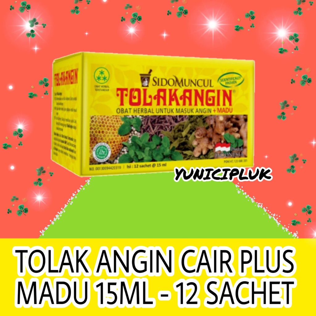 Jual Tolak Angin Cair Plus Madu Box Isi Sachet Shopee Indonesia