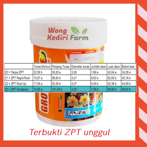 Jual Perangsang Akar Tanaman Terbaik ZPT Growtone 100gr Botol