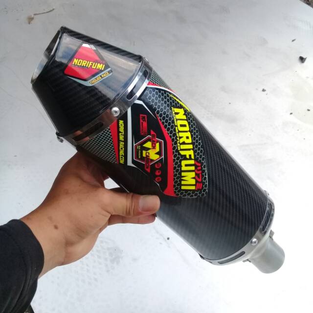 Jual Knalpot Racing Norifumi Black Carbon Silincer Only Shopee Indonesia