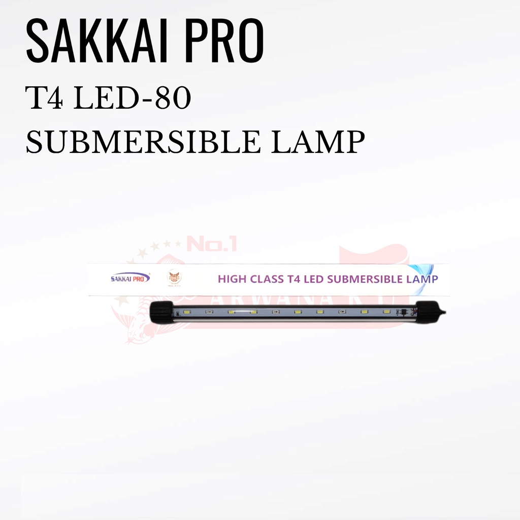 Jual LAMPU LED AQUARIUM SAKKAI PRO T4 LED SUBMERSIBLE LAMP T4 LED80