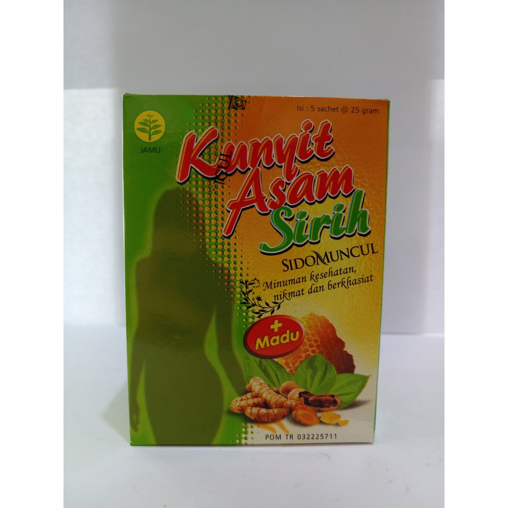 Jual Kunyit Asam Sirih SIDOMUNCUL Box Isi 5 Sachet 25gr HERBAL SURYA