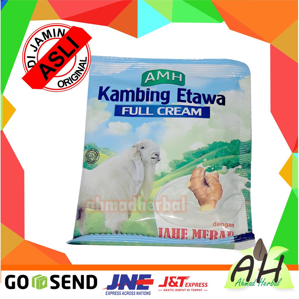 Jual Amh Susu Bubuk Kambing Etawa Full Cream Jahe Sachet Shopee