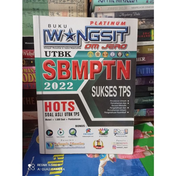 Jual Buku Bekas Buku Wangsit Utbk Sbmptn Sukses Tps Platinum