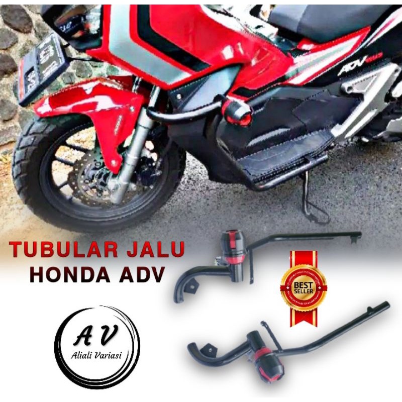 Jual Tubular Crashbar Honda ADV 150 Plus Jalu Slider Agna Shopee