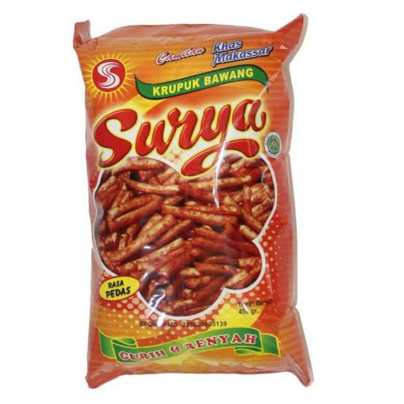 Jual Kerupuk Keripik Bawang Surya Gr Oleh Oleh Khas Makassar