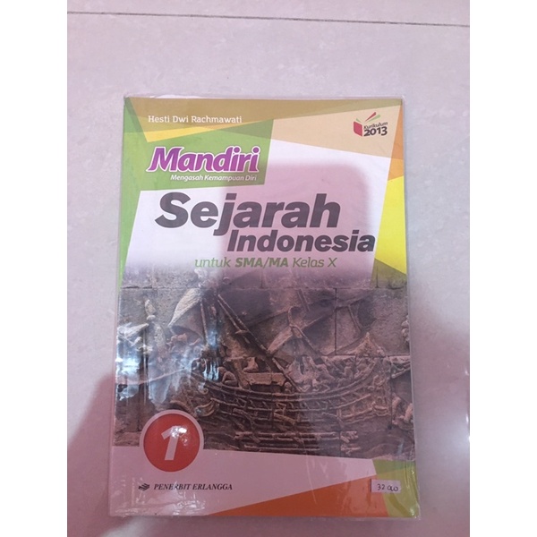 Jual Buku MANDIRI Erlangga Sejarah Indonesia Kelas 10 SMA Shopee