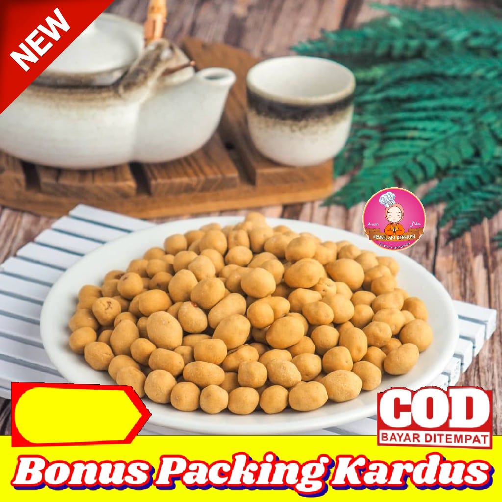 Jual 1Kg Kacang Koro Asin Kacang Merci Original Cemilan Ribhun