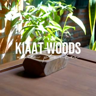 Jual Cubic Tropicana Vas Pot Kayu Unik Kiaat Woods Dekorasi Ruang Meja