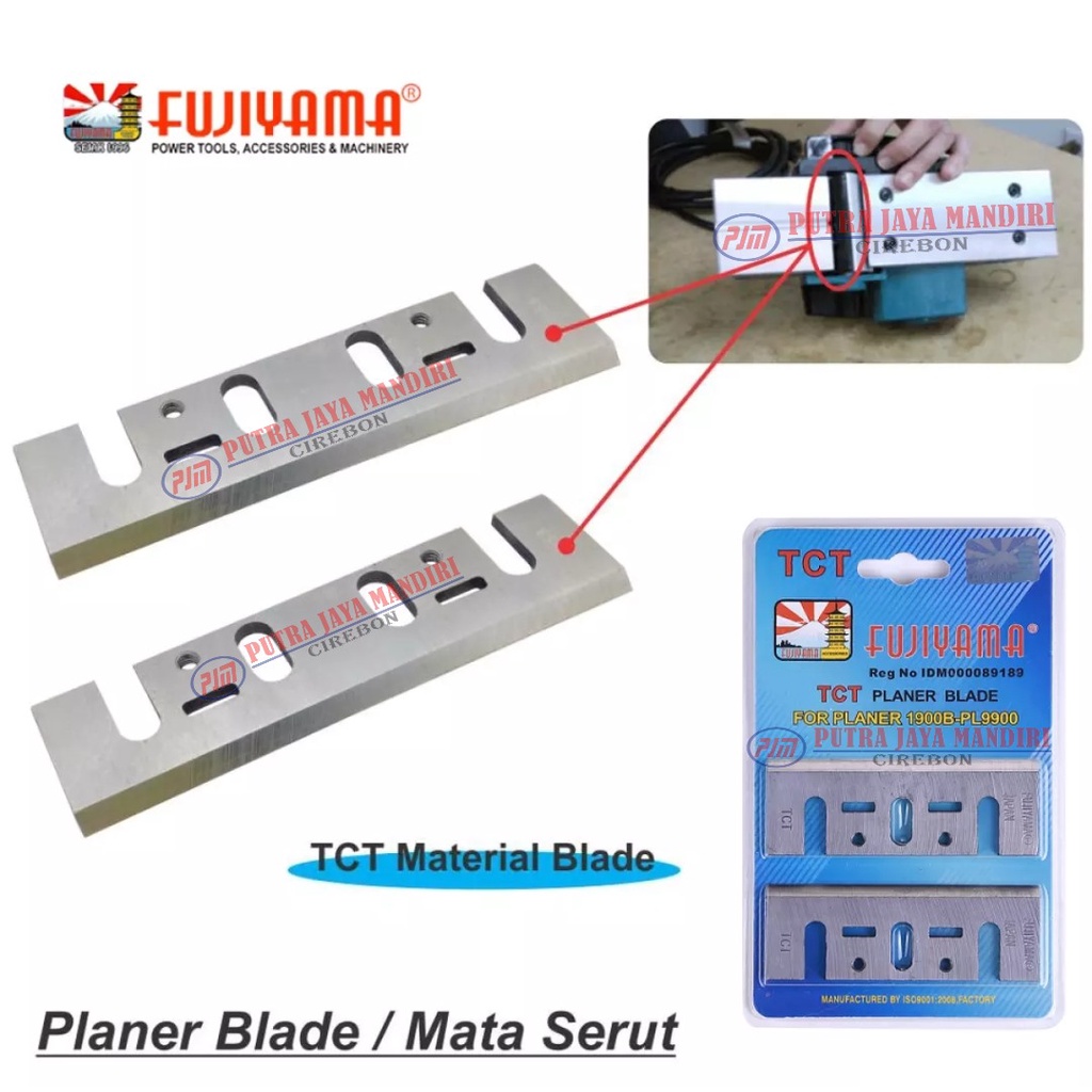 Jual Mata Pisau Serut TCT Fujiyama Mata Pisau Ketam TCT Planer Blade