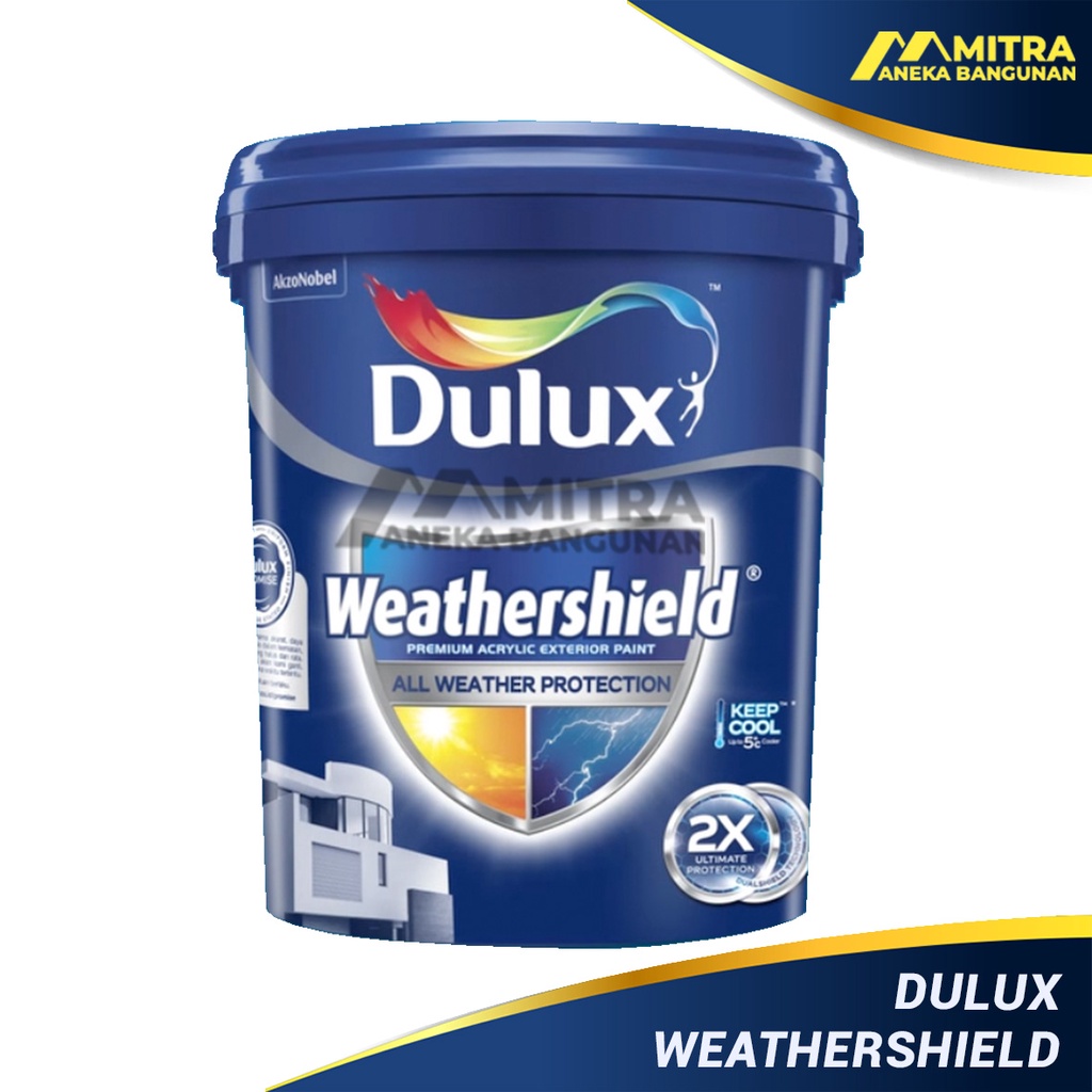 Jual CAT TEMBOK EXTERIOR DULUX WEATHERSHIELD 20 LITER PAIL CAT TEMBOK