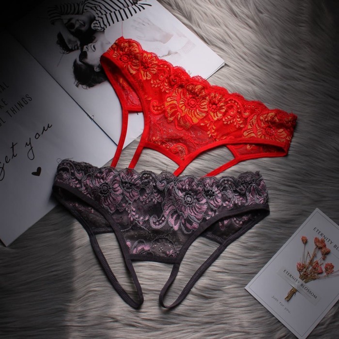 Jual ASLI IMPORT CELANA DALAM WANITA HOTSS OPEN G STRING LACE THONG LINGERIE C BEST