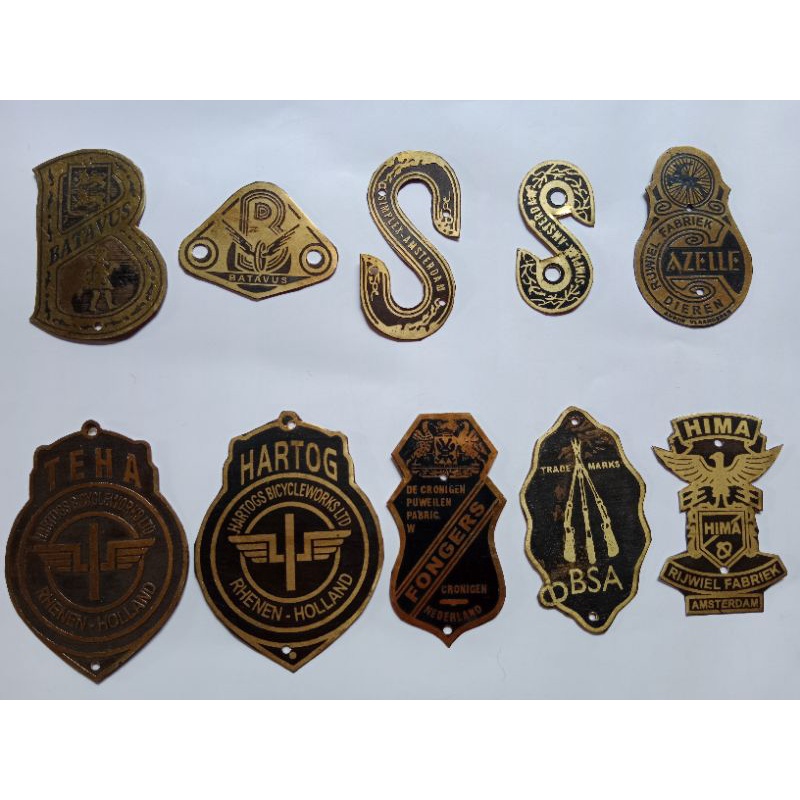 Jual Emblem Sepeda Onthel Logo Plat Sepeda Jadul Aksesoris Sepeda