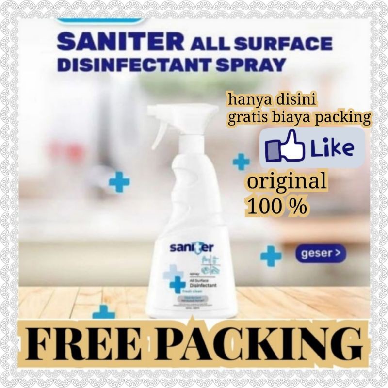 Jual Promo Saniter Spray All Surface Disinfectant Disinfektan Ml