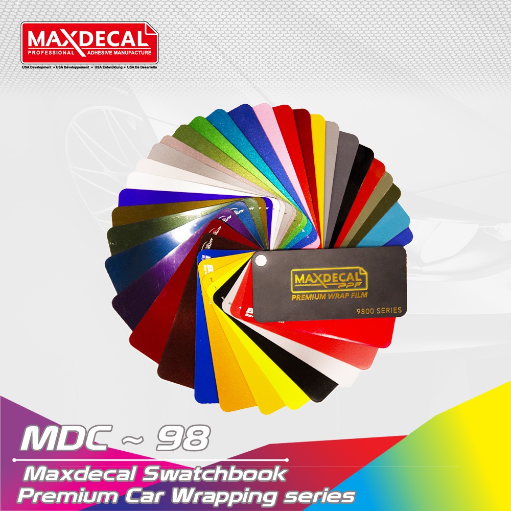 Jual KATALOG MAXDECAL 9800 PPF Series Premium Wrap Swatchbook Color