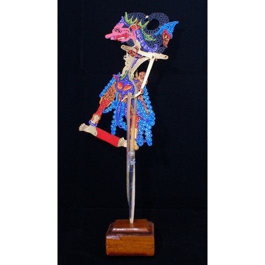 Jual Wayang Kulit Ukuran Mini Dursasana Tinggi Dengan Gagang 28cm