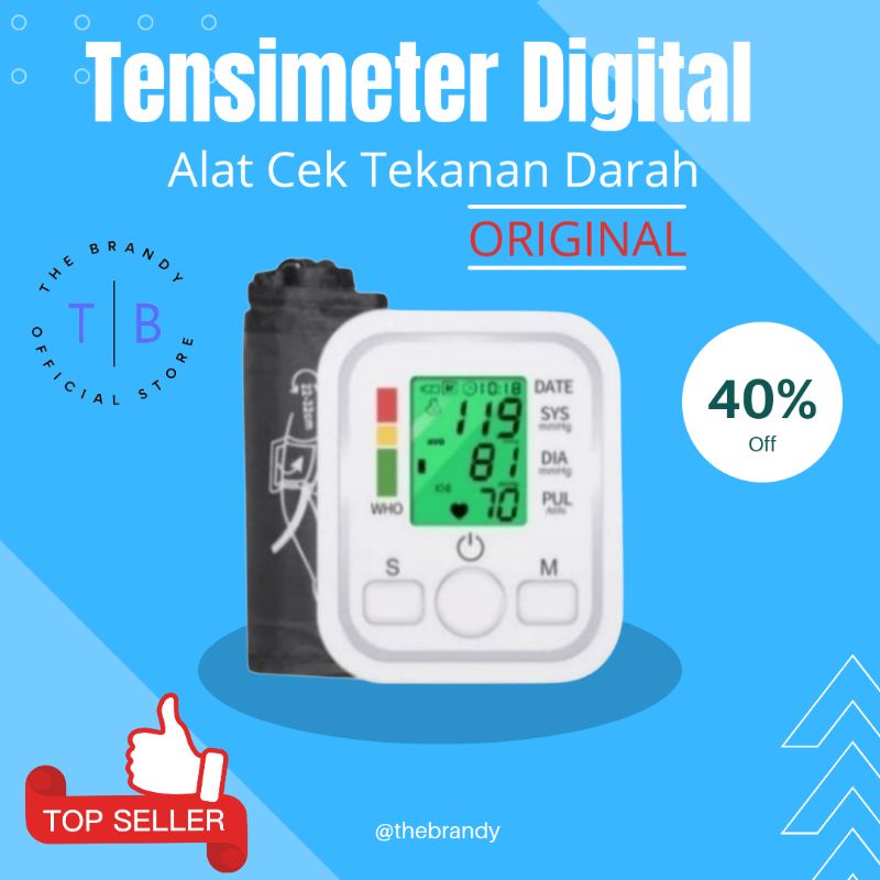 Jual BERGARANSI Tensimeter Digital Otomatis Alat Cek Pengukur Tekanan