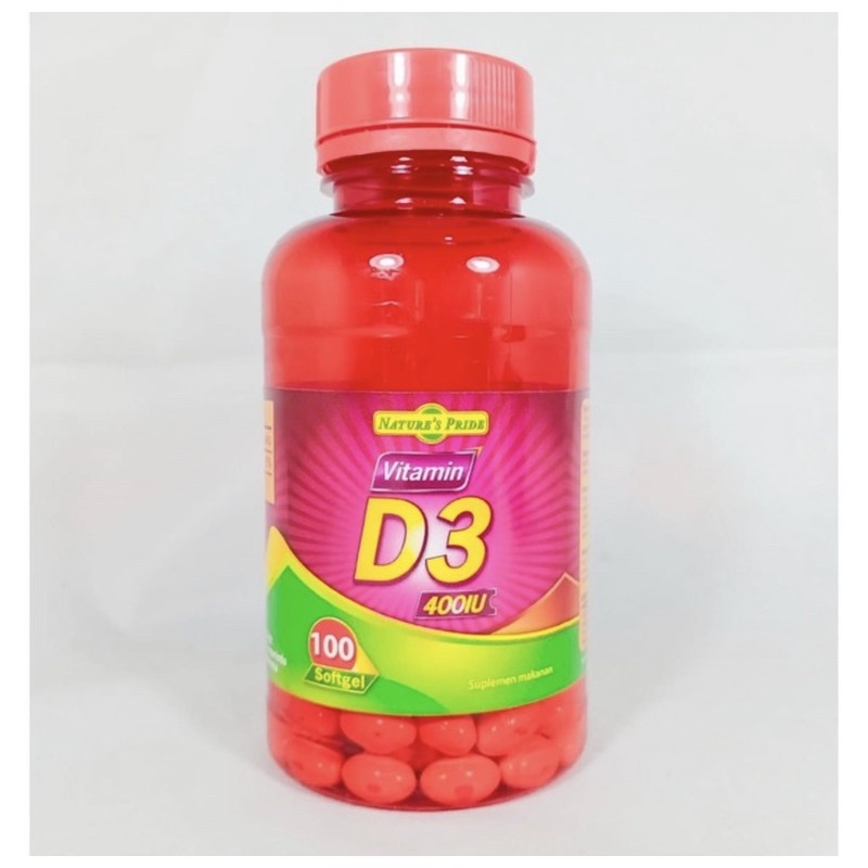 Jual Nature S Pride Vitamin D3 400IU Original BPOM 100 Softgels