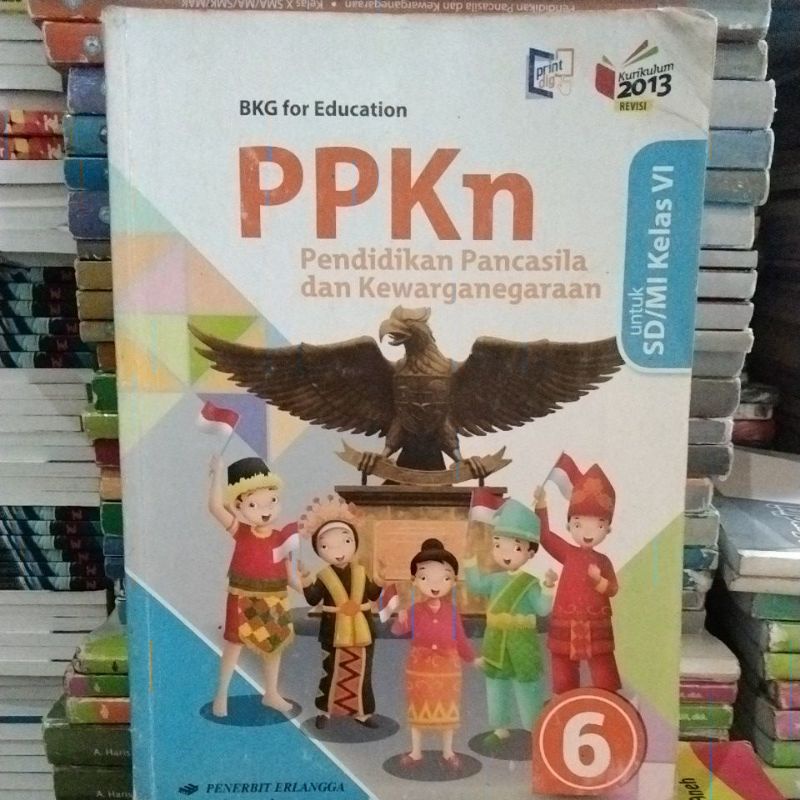 Jual PENDIDIKAN PANCASILA DAN KEWARGANEGARAAN UNTUK SD KELAS 6