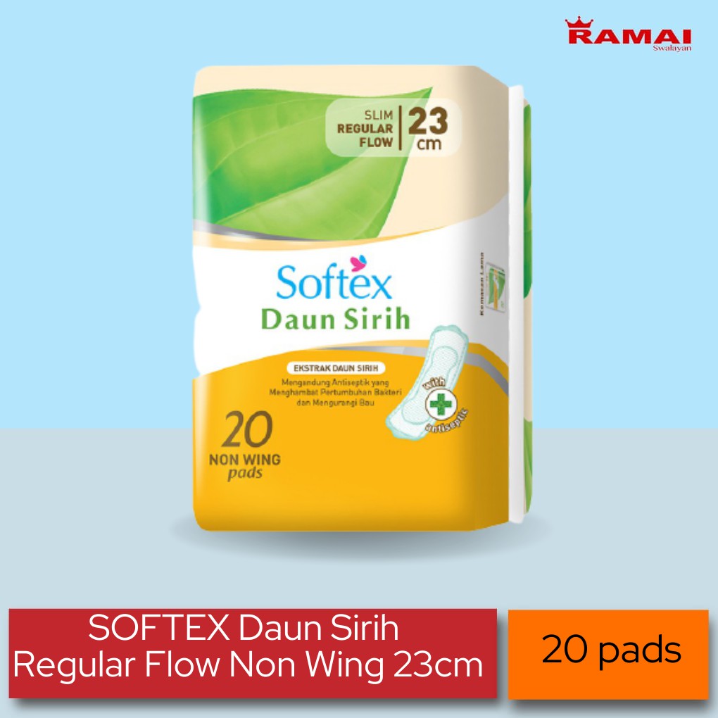 Jual Softex Daun Sirih Regular Flow Non Wing Cm Pads Ramai