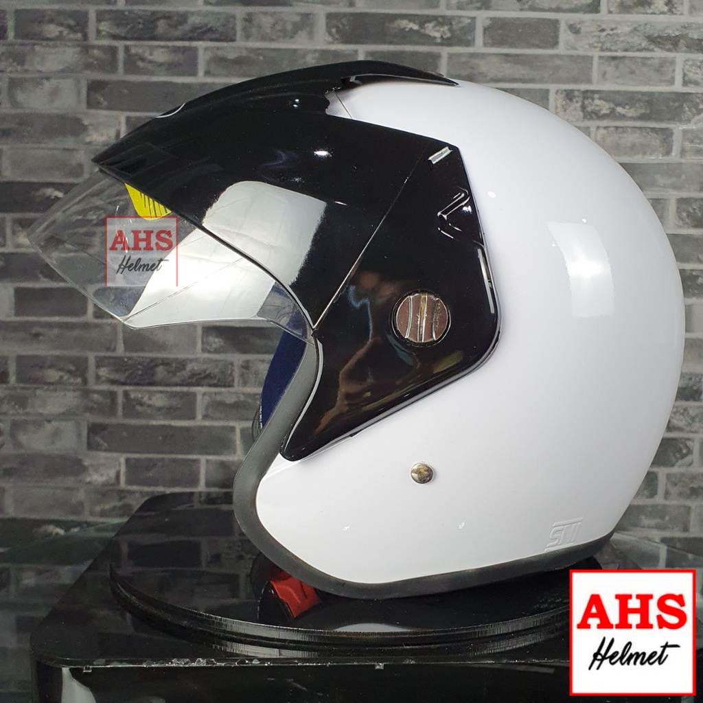 Jual Helm Half Face Batman Cx Klasic Solid Polos Standard Sni