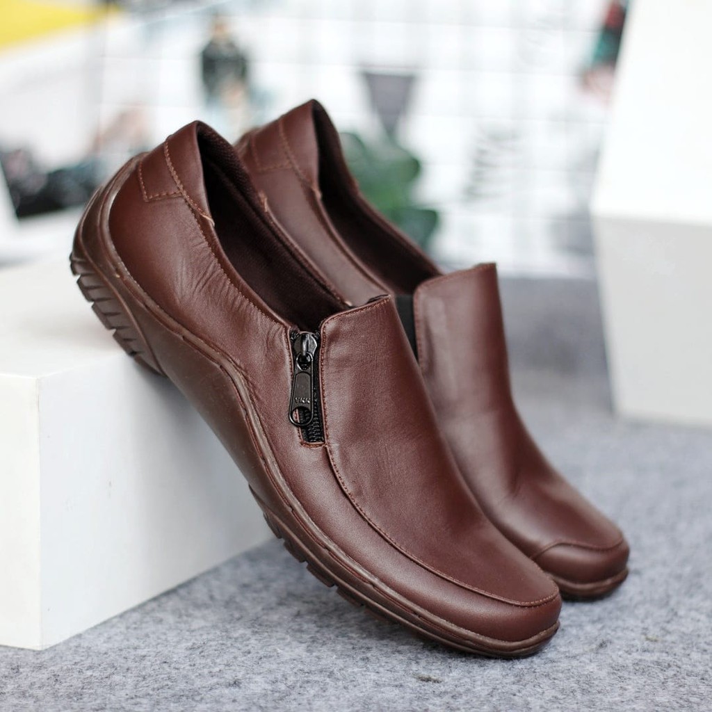 Jual GRANDABLE Sepatu Casual Formal Kulit Asli Kasual Slip On Pantofel