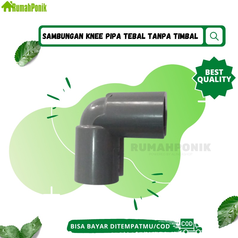 Jual Sambungan Pipa PVC Paralon Fitting Pipa PVC Knee 1 Inchi Elbow