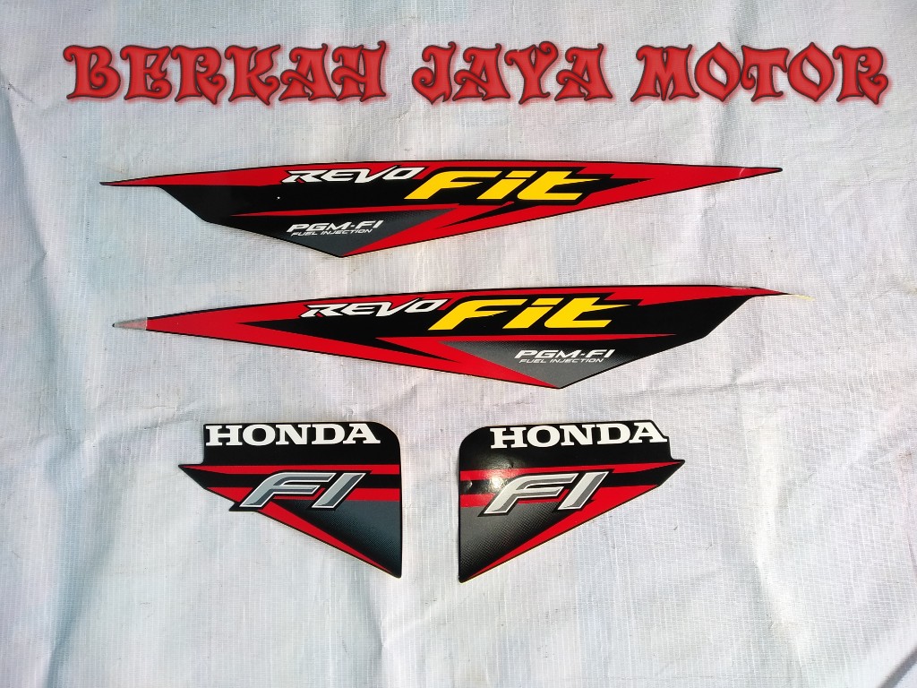 Jual Sticker Bodi Lis Body Striping Honda Revo Fit F Tahun