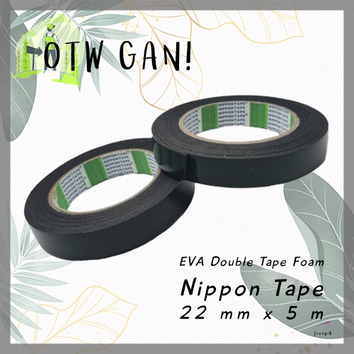 Jual Nippon Tape Double Tape Busa Foam 22mm 1 Inch X 5m Selotip Busa