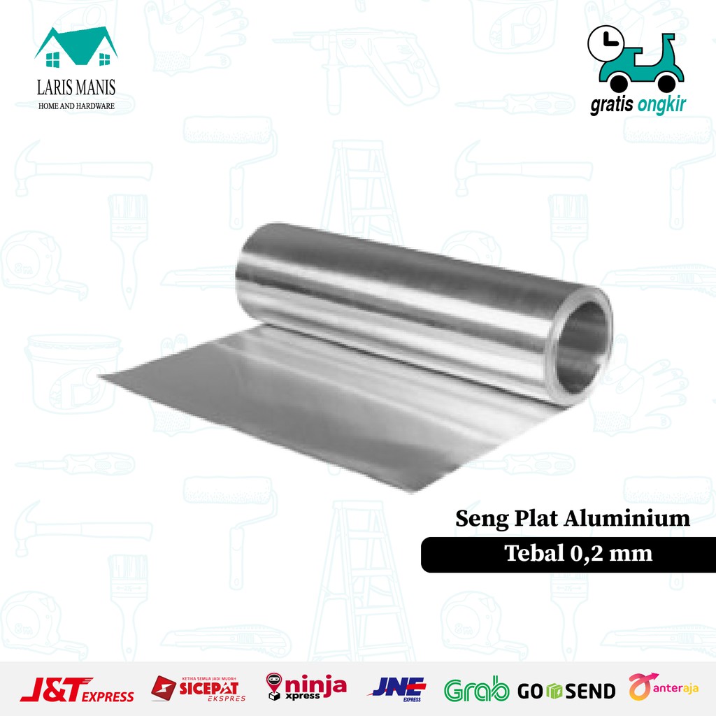 Jual Seng Plat Aluminium Anti Karat Lembaran X Meter Shopee Indonesia