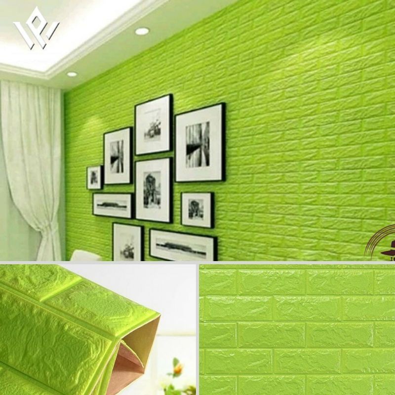 Jual Wallpaper Dinding D Foam Motif Batu Bata Timbul Ukuran X Cm