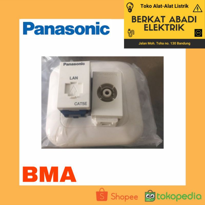 Jual Stop Kontak Tv Lan Cat Panasonic Shopee Indonesia