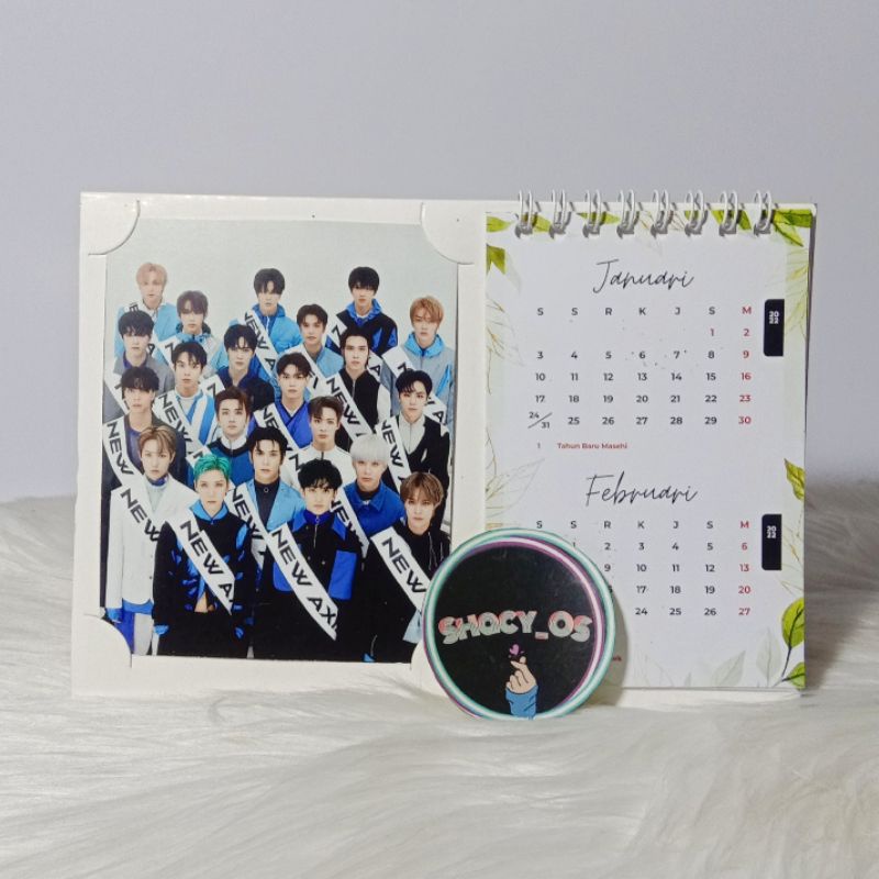 Jual Kalender Meja Duduk 2022 NCT 2021 Dream 127 WayV Universe Shopee