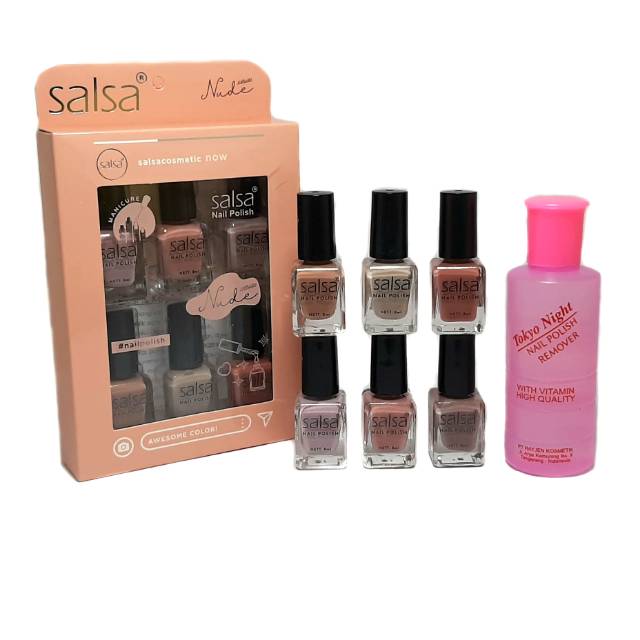 Jual Paket Kutek Salsa Nude Dan Pembersih Bpom Shopee Indonesia