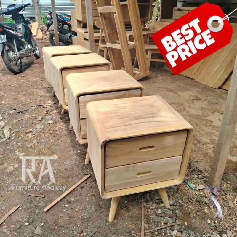 Jual Meja Nakas Retro Kayu Jati Minimalis Shopee Indonesia