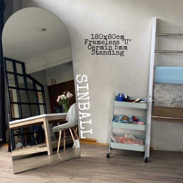 Jual Cermin Standing Mirror Cermin Berdiri Full Body Satu Badan Besar