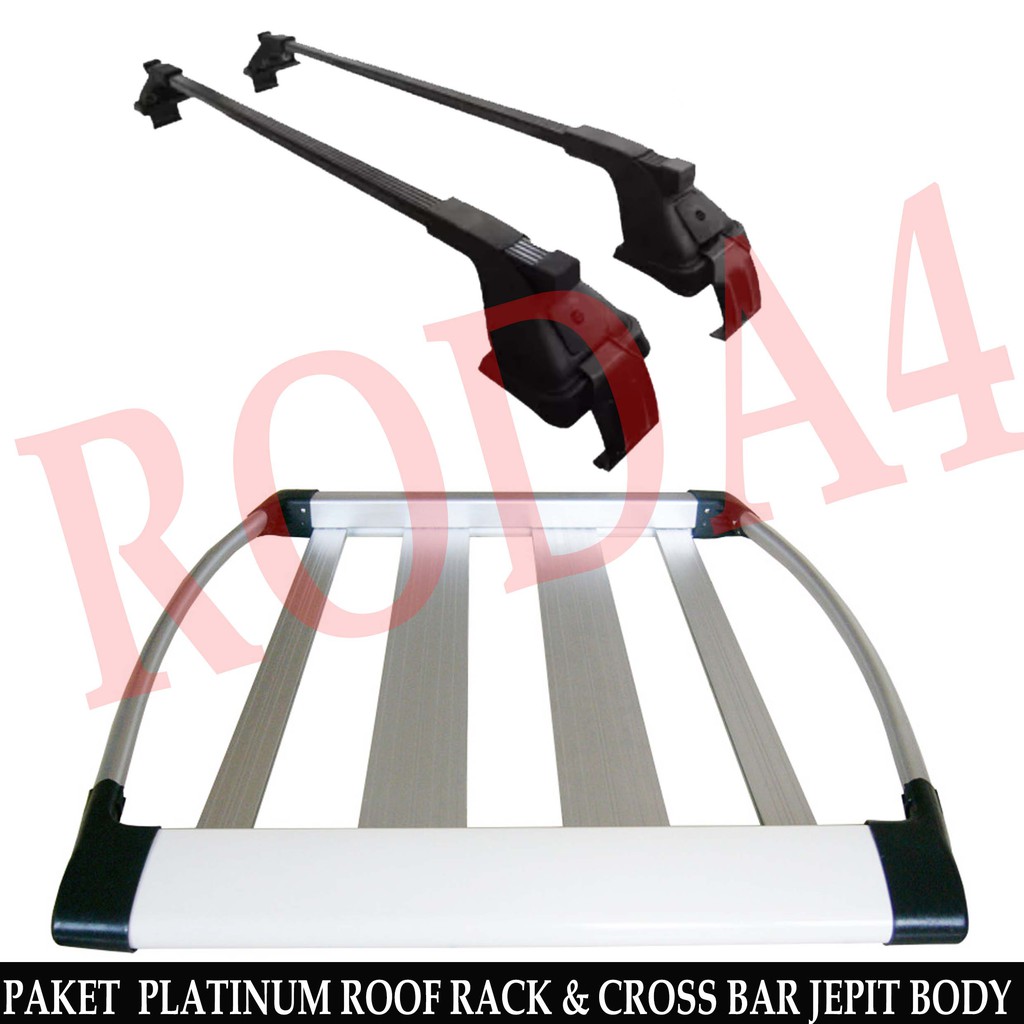 Jual Paket Rak Mobil Roof Rack Platinum Cross Bar Jepit Body Xpander