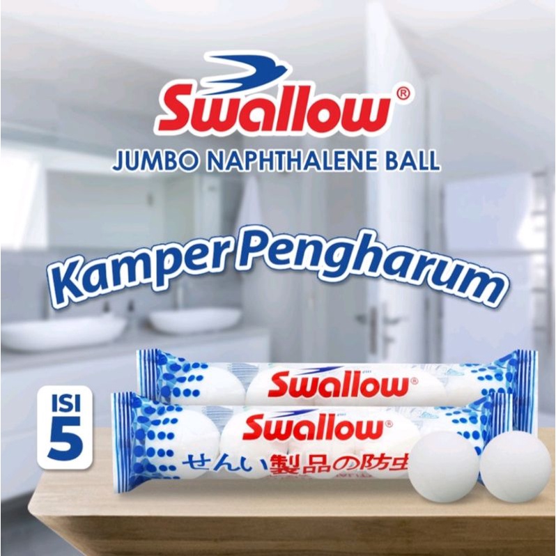 Jual Kamper Swallow Jumbo Naphthalene Ball Isi Kapur Barus Bola