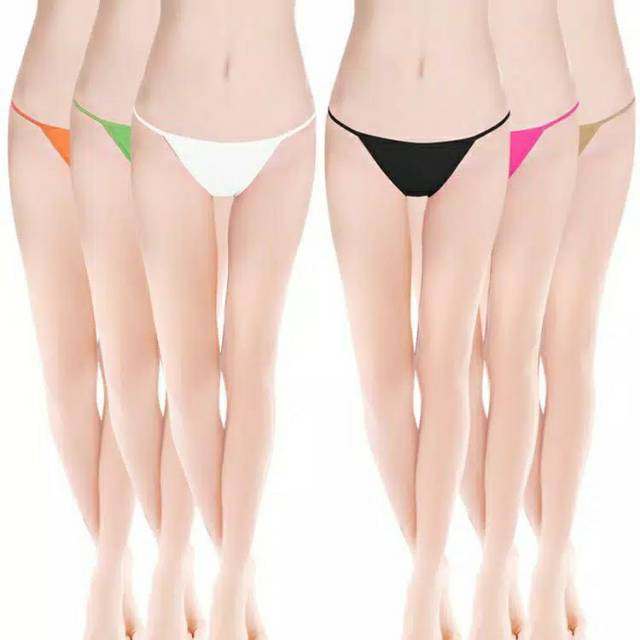 Jual CD Celana Dalam Korean Women Underwear Simple Low Rise Thong G