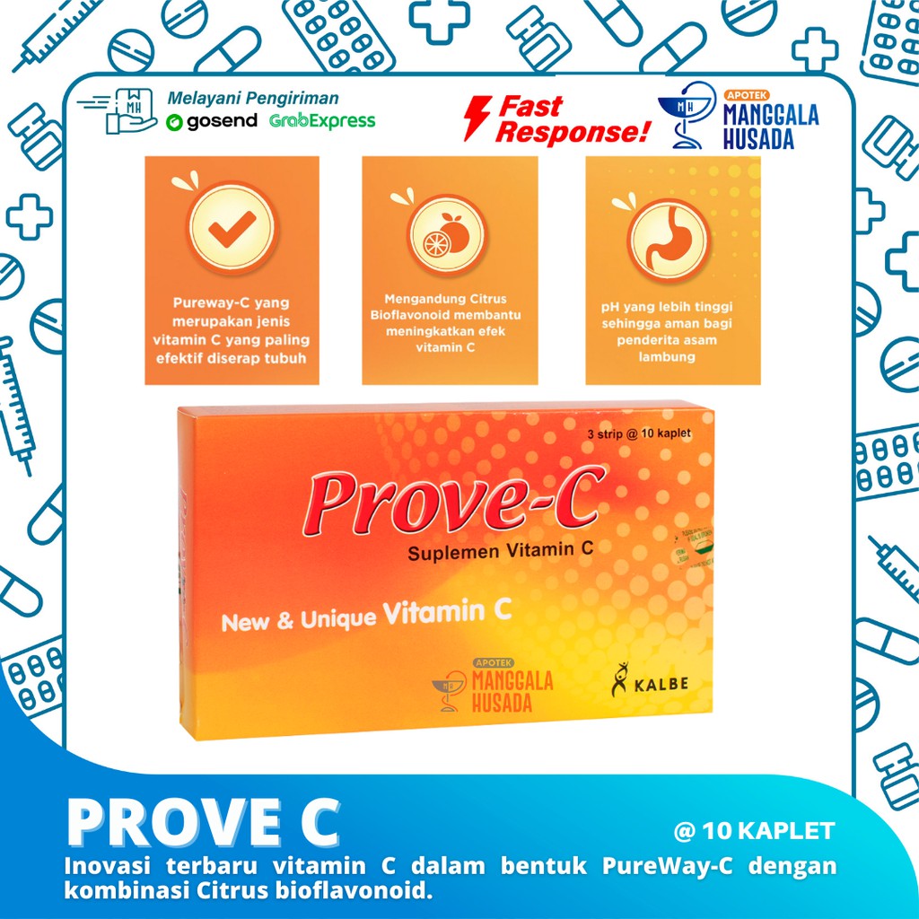 Jual Prove C Vitamin Per Strip Kaplet Shopee Indonesia