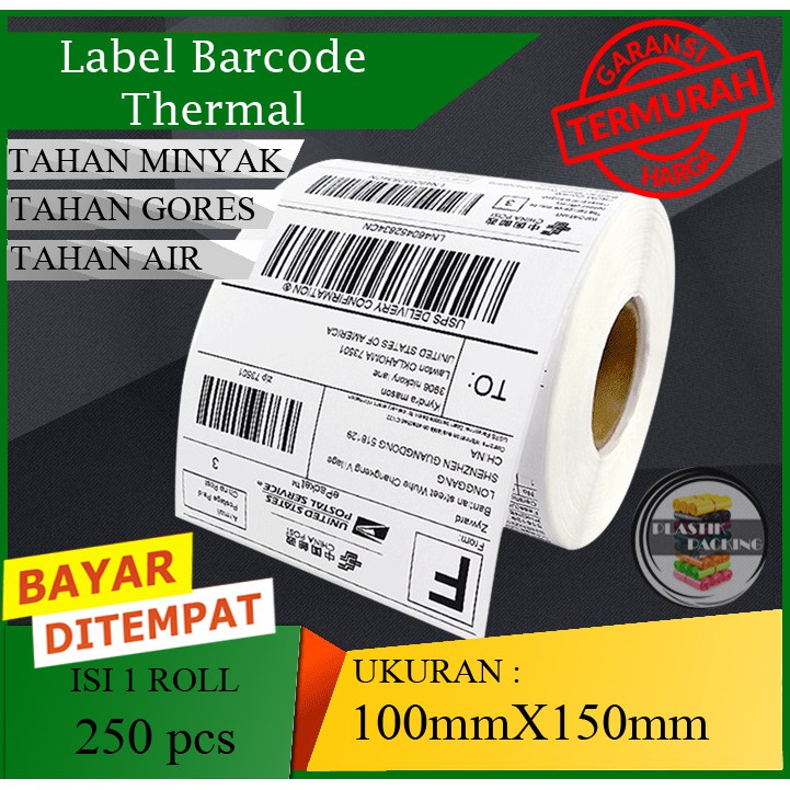 Jual Label Sticker Barcode Airway Bill Ekspedisi Pengiriman Barang