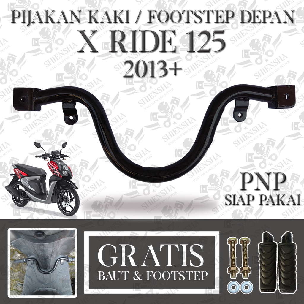 Jual Footstep Depan X RIDE 125 PNP Siap Pakai Step Depan Postep Depan