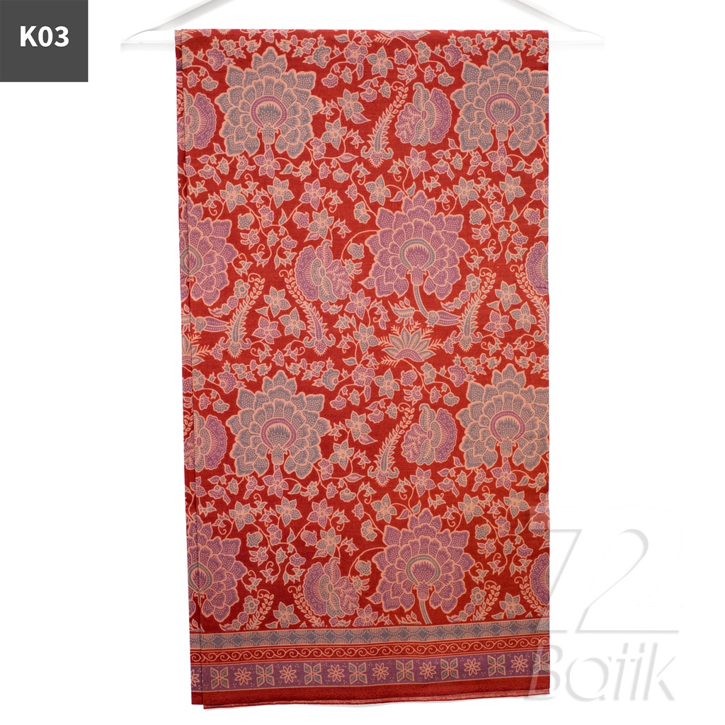 Jual KAIN BATIK PREMIUM Bahan Katun Motif Kembang Puspo Sari Warna Abu