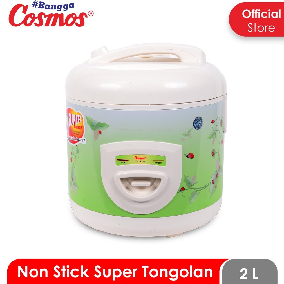 Jual Cosmos CRJ8228 Rice Cooker Magic 2 Liter 3 In 1 Bonus Gelas