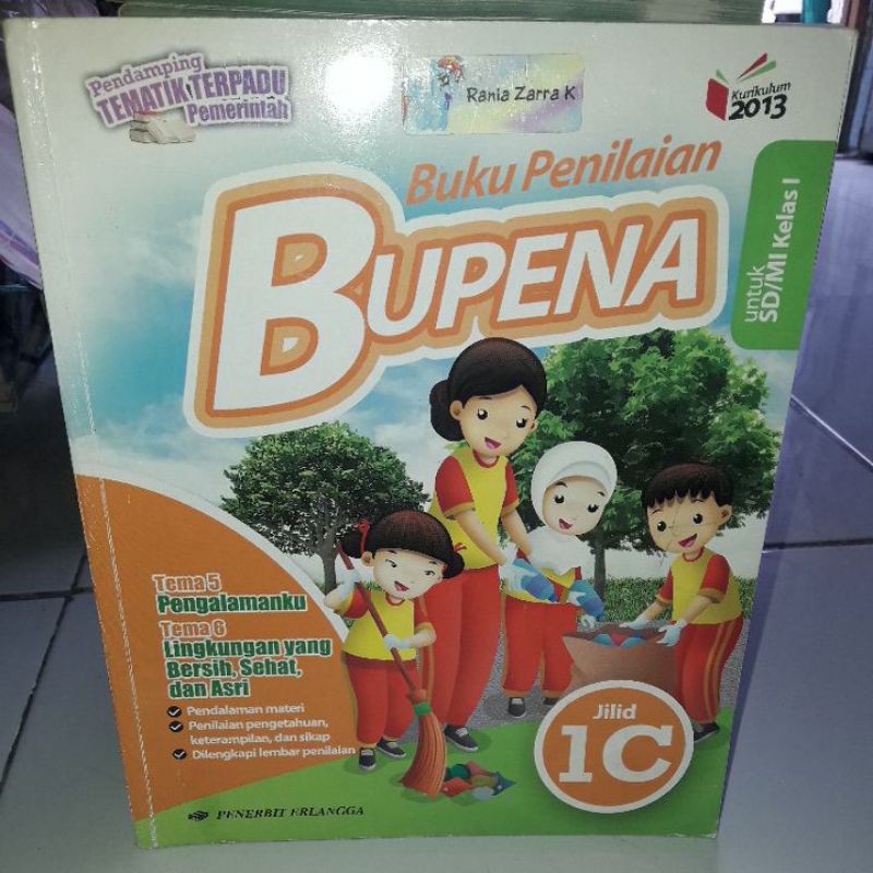 Jual Buku Ori Penilaian Bupena Untuk Sd Mi Kelas Jilid C Shopee