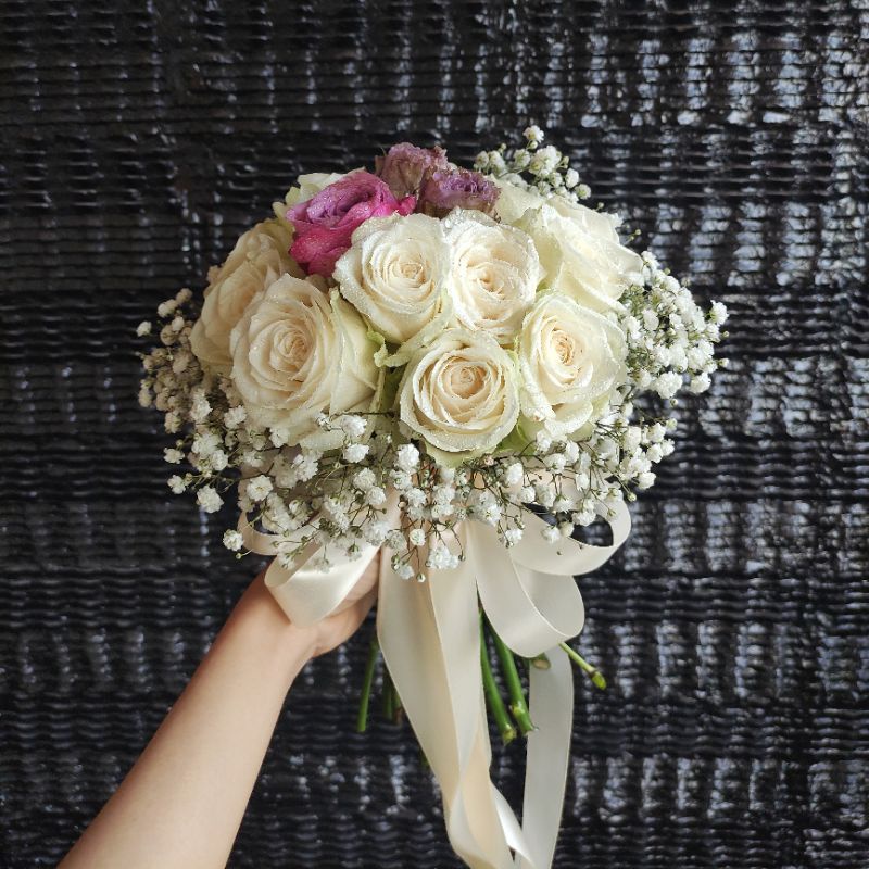 Jual Wedding Hand Bouquet Buket Bunga Pernikahan Shopee Indonesia