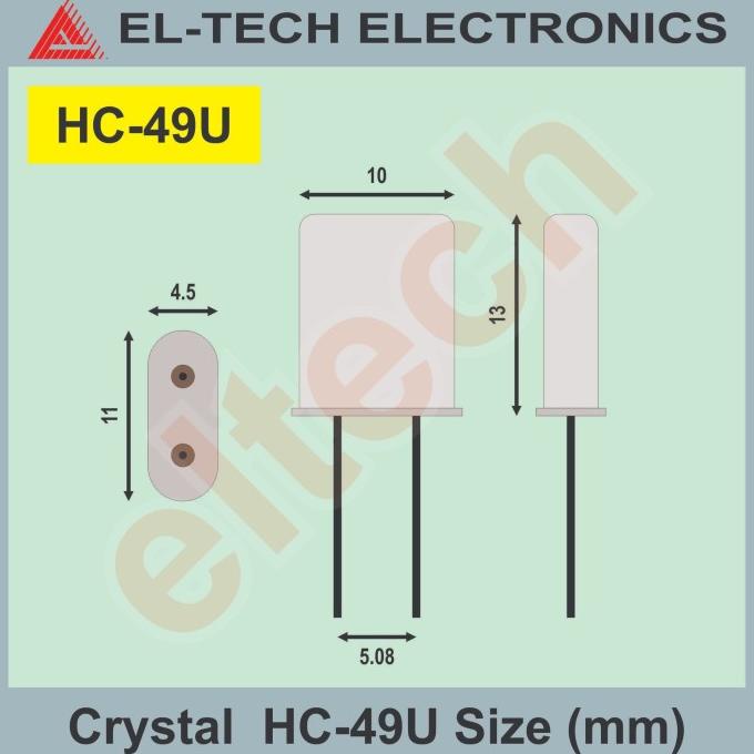 Jual Mhz Mhz Kristal Crystal Xtal Oscillator Osilator Pin Hc