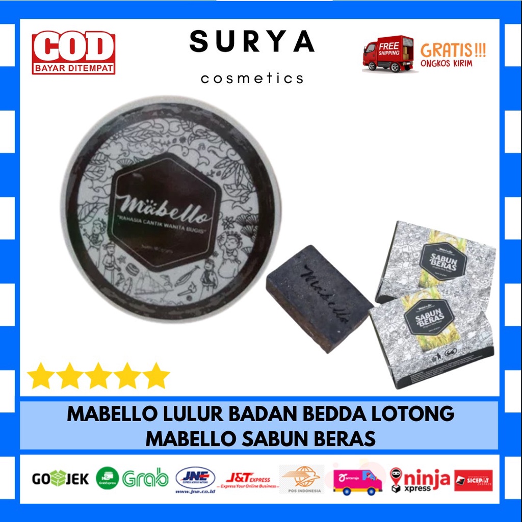 Jual New Mabello Bedda Lotong Lulur Badan Dan Sabun Beras Hitam Organic