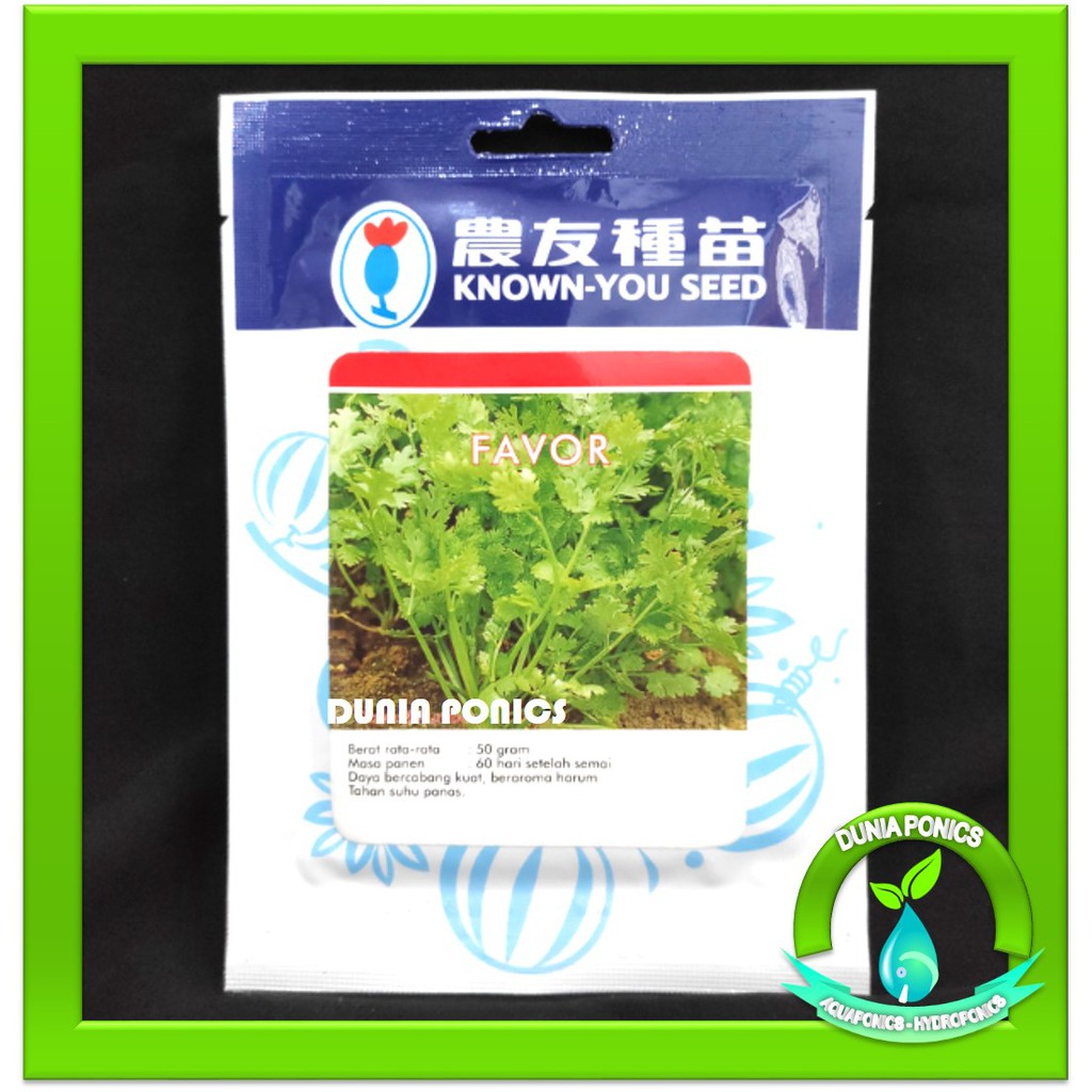 Jual Benih Bibit Ketumbar Coriander Favor Known You Seed Pack Gram