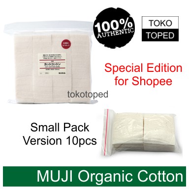 Jual Authentic MUJI Organic Cotton Small Pack 10 Pcs Japan Japanese