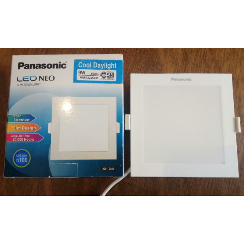 Jual Led Downlight Panel Neo Slim Panasonic INBOW 9watt Kotak